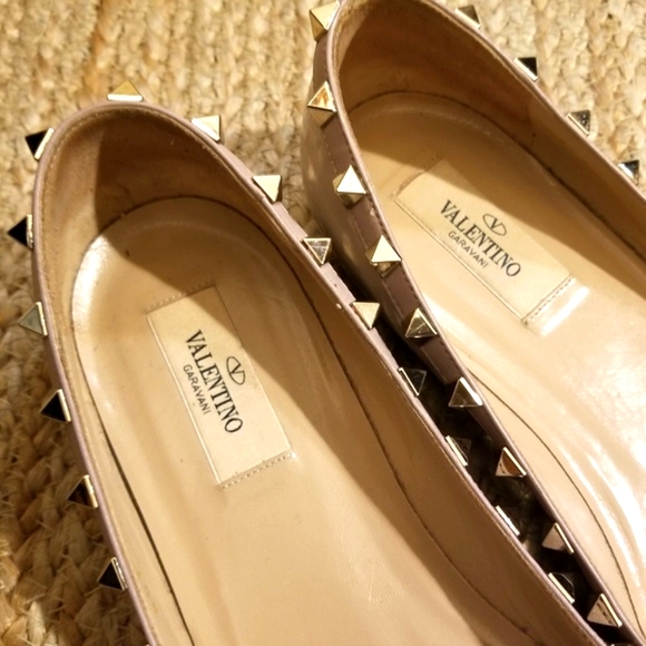 Valentino Garavani Rockstud nude flats - Picture 5 of 6